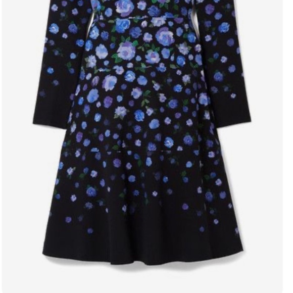 Lela Rose Floral Crepe Dress - size 4 - Picture 2 of 7